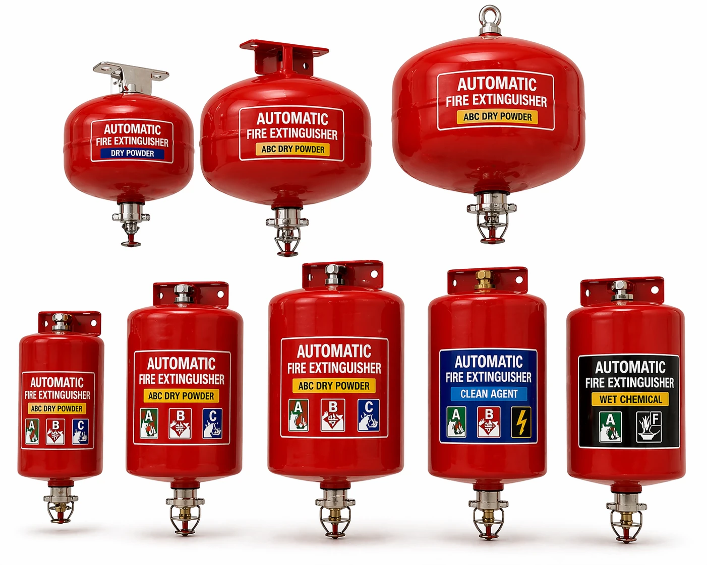 Ceiling-mounted automatic fire extinguisher
