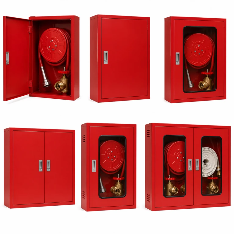 Recessed fire hydrant cabinet with landing valve access