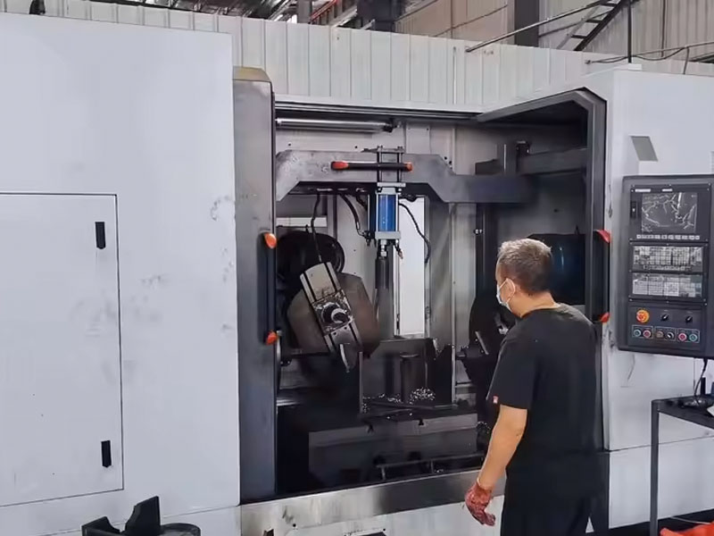 Production line inside the Minwen Fire plant