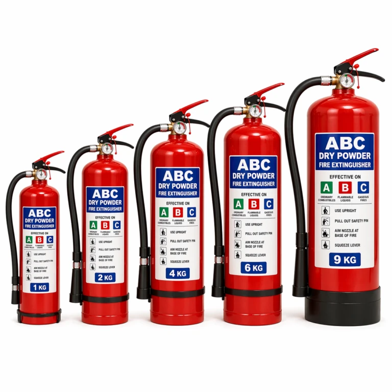 Portable ABC dry powder fire extinguishers