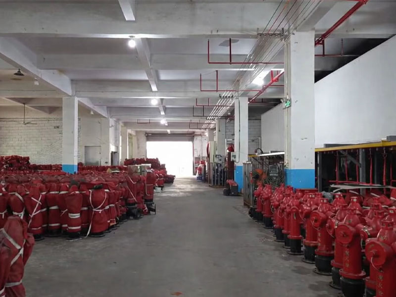 Cartons staged for container loading